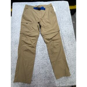 Marmot Arch Rock Convertible Hiking Pants Mens 34 Shetland Tan M12584 NWT